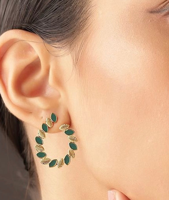 Emerald bloom Earrings