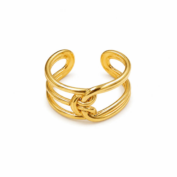 Multi Layer Hemp Rope knot Ring