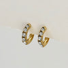 Mini glam hoops earrings