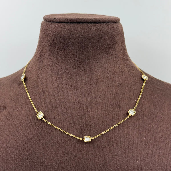 Square Stone Tanmaniya Necklace