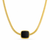 Black Coin Snake Chain Necklace