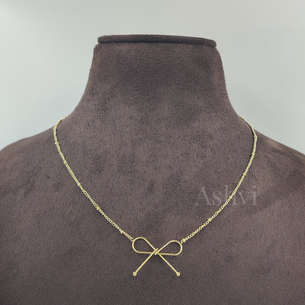 Bow Necklace
