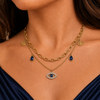 Evil Eye Layered Necklace