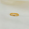 Golden spark band ring