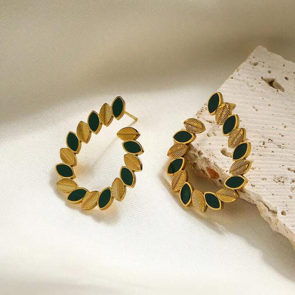 Emerald bloom Earrings