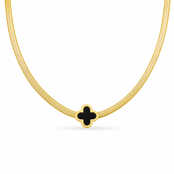 Clover Snake Chain Necklace