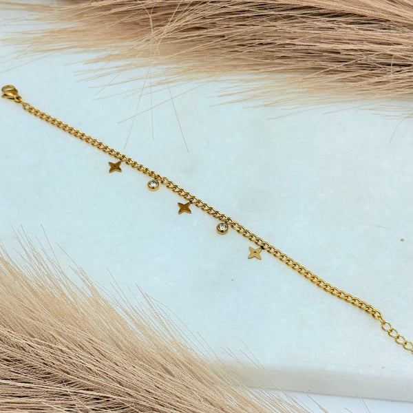 Clover Stone Bracelet