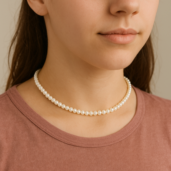 Elegant Pearl Choker