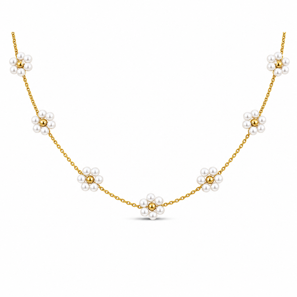 Daisy Pearl Necklace