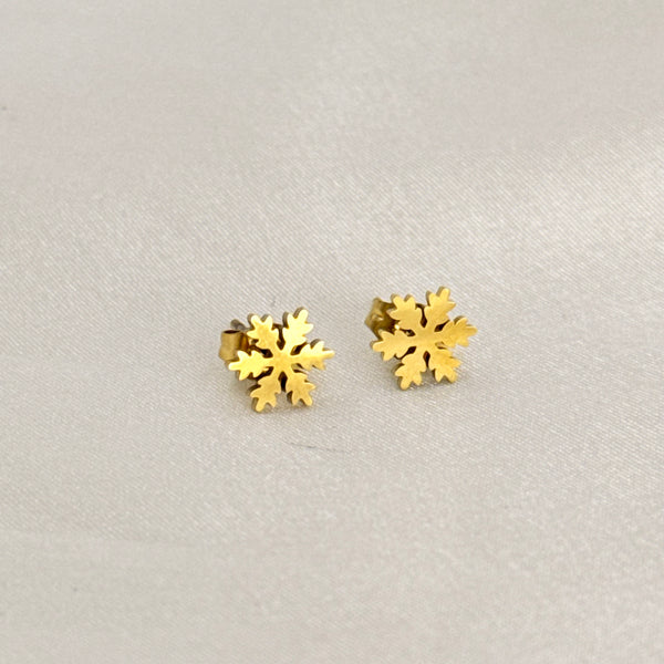 Golden frost bites earrings