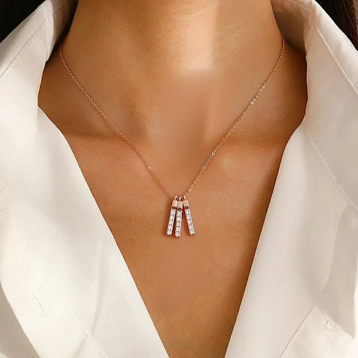 Diamond Bar Necklace