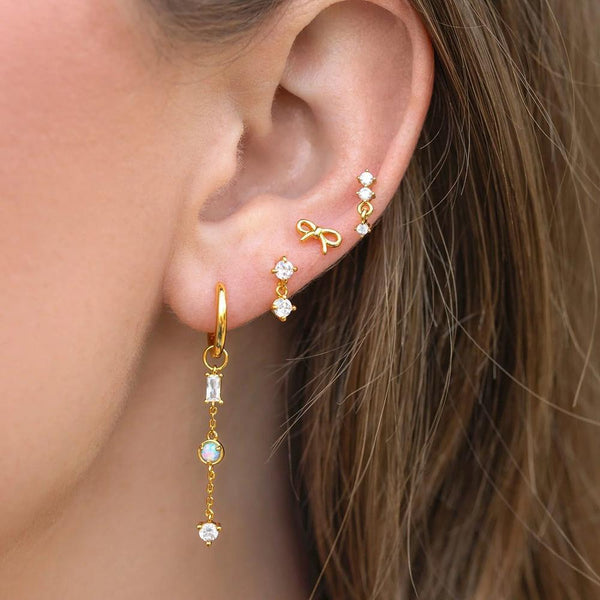 Jewel bowMismatch Earring Set