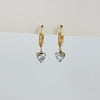 Heart glow drops earrings