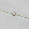 Single Clover coin Bracelet