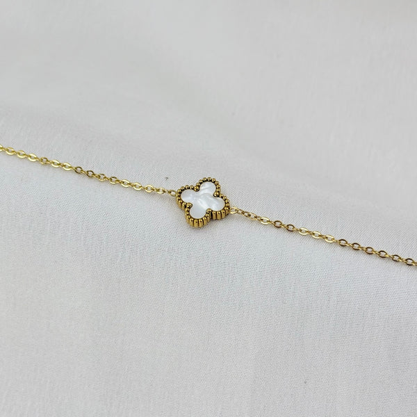 Single Clover coin Bracelet
