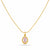Emerald oval Pendant Necklace