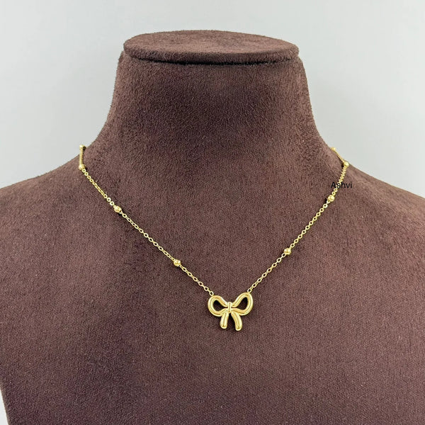 Gilded Ribbon Necklace