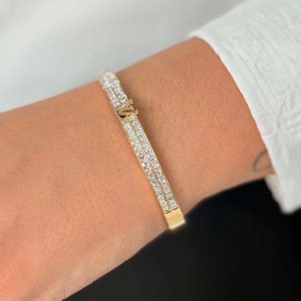 LV Double line Diamond kada