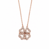 Two in one Heart Clover Necklace