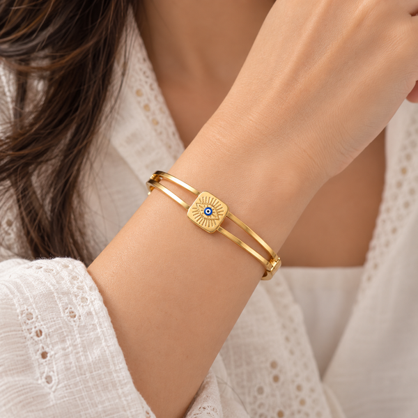Square Evil eye Kada