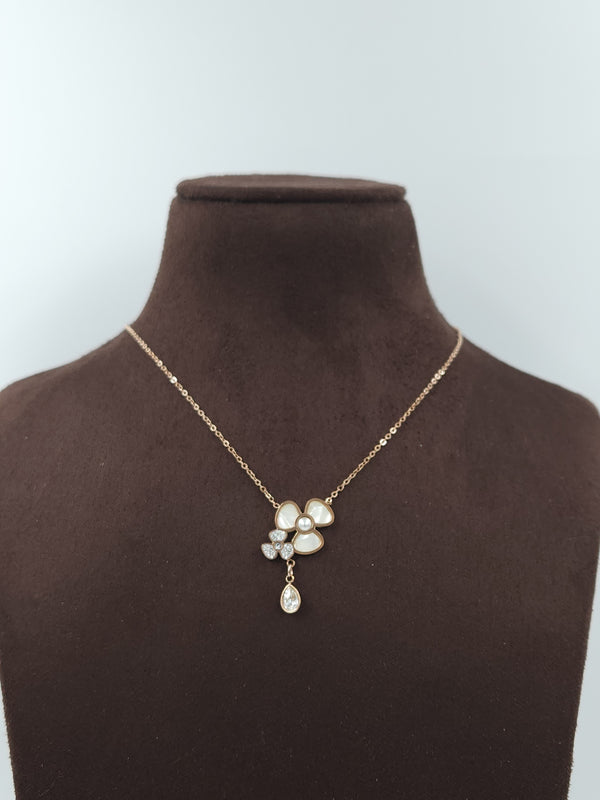 Flower Dangle Necklace