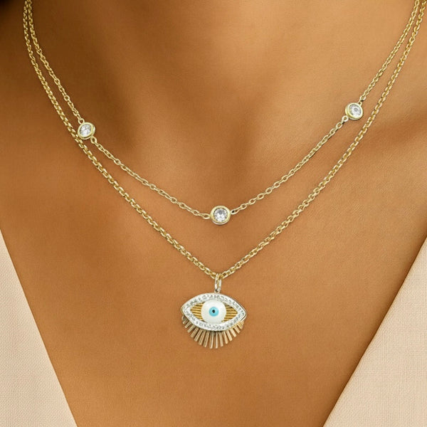 Layer Evil eyeNecklace