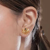 Evil eye stud Earrings