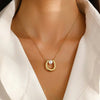 Pearl Golden U Necklace