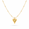 Golden Heart Lock Necklace