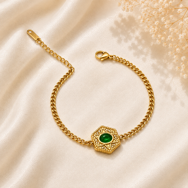 Hexa Star Pendant Bracelet