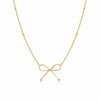 Hollow Bow Necklace