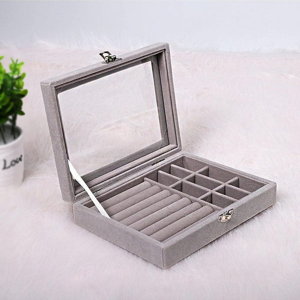 Velvet Jewelry Travel Box