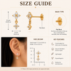 Flower Drop Flatback Earrings