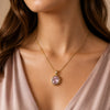 Emerald oval Pendant Necklace