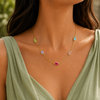 Oval Drop Tanmaniya Necklace