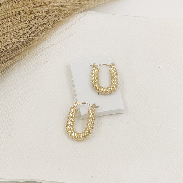 Rope TwistHoops Earrings