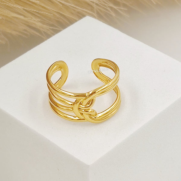 Multi Layer Hemp Rope knot Ring