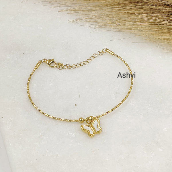 Butterfly Wire Charm Bracelet