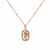 Rose on shell Necklace