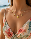 Shell Pearl Beach Charm Necklace