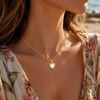 Shell Heart Pendant Necklace