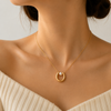 Pearl Golden U Necklace