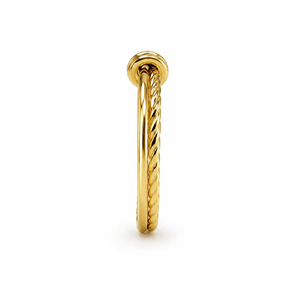 Double Twist Knot Ring
