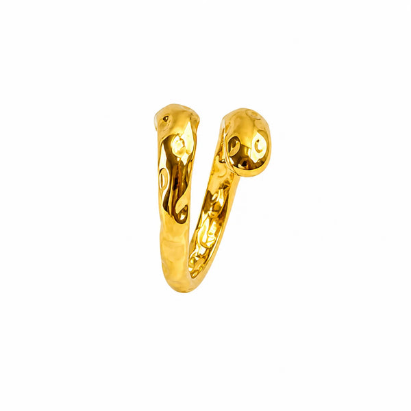 Double Band Molten Ring