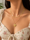 Double Layer Heart Necklace