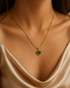 Emerald Heart Necklace