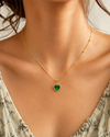 Emerald Heart Necklace