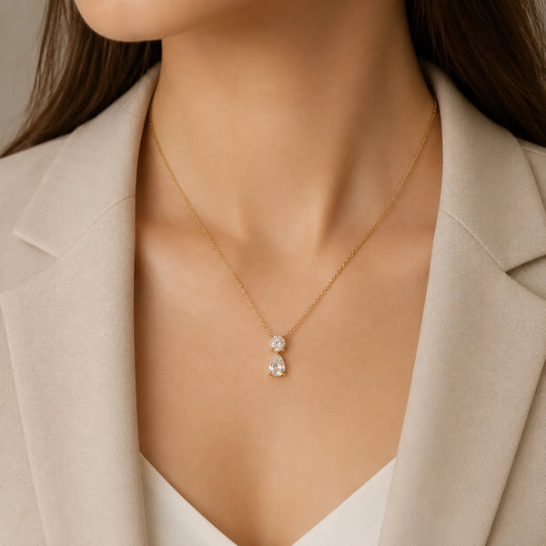 Circle Drop Necklace