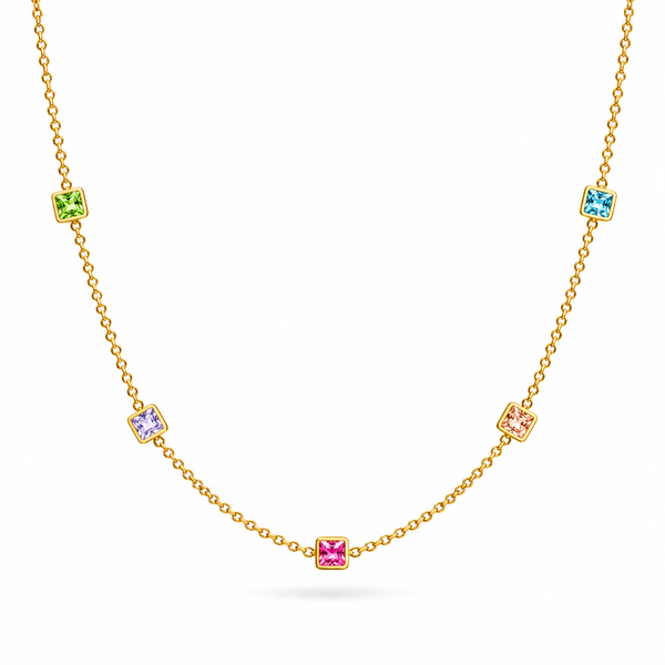 Square Stone Tanmaniya Necklace