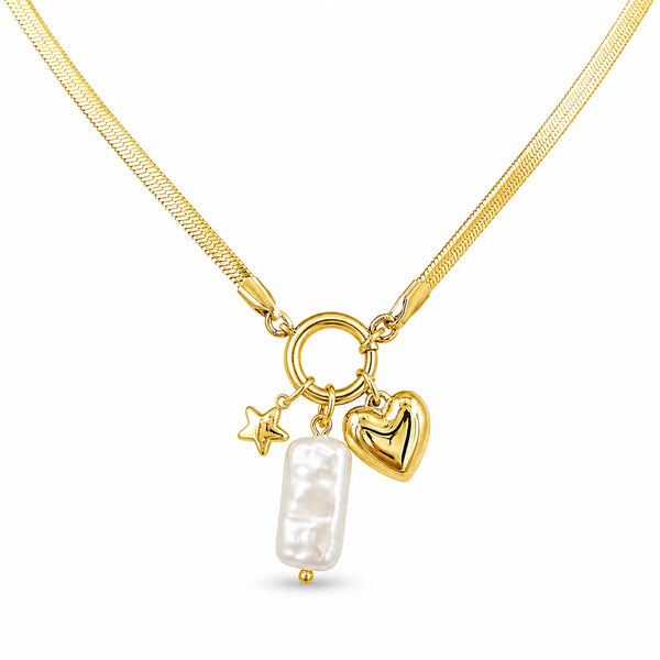 Heart Multi Charms Necklace